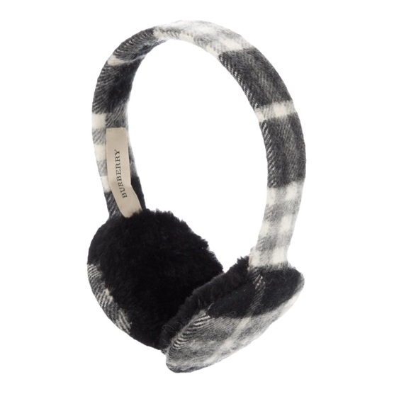 Burberry Black and Gray Earmuffs - Picture 1 of 10